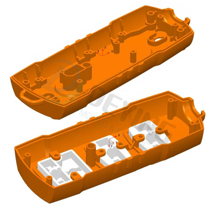 electric plug socket injection plastic mould-3