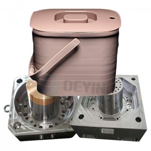 Plastic injection 20L paint bucket mould square gallon bucket mold