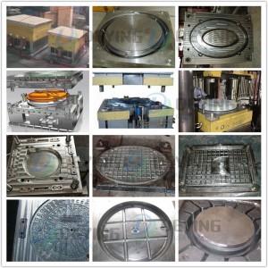 SMC BMC manhole cover mould FRP compression composite Telecom cover mold supplier