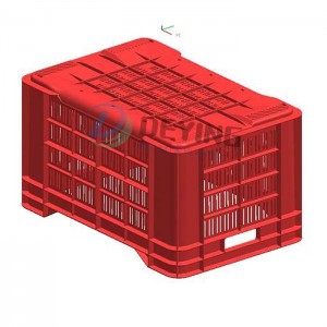 huangyan plastic injection Vegetable and fruit storage crate mould mold