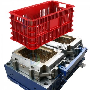 plastic injection crate mould factory taizhou turnover box mold making