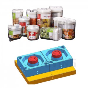 Sealed plastic food can mold plastic take away food container mould
