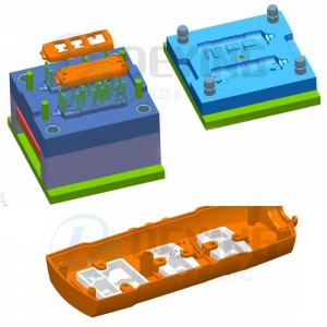 Electric plug socket injection plastic mould