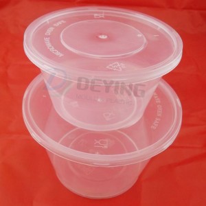 3-compartment transparent food container mold thin wall container moulds