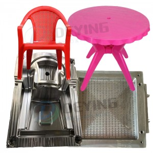 plastic injection chair and table mould Modern leisure arm chair molds