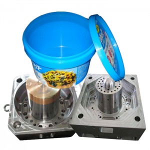 Plastic injection 20L paint bucket mould square gallon bucket mold