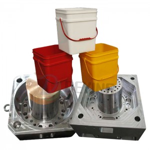 Plastic injection 20L paint bucket mould square gallon bucket mold