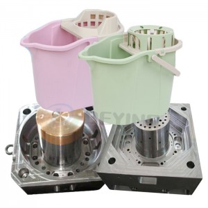 plastic mop bucket injection mould mop barrel pail mold supplier